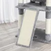 FEANDREA Luxus Macskafa Torony 172 cm Világosszürke Plüss Bútor