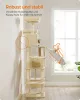 Feandrea XXL Luxus Macskabútor 206 cm Többszintes Bézs