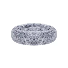   FEANDREA Donut Kutyafekhely Puha Plüss 70 cm Szürke Mosható Huzattal