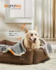 Feandrea vízálló kutyatakaró sherpa fleece anyagból szürke 101 x 73 cm