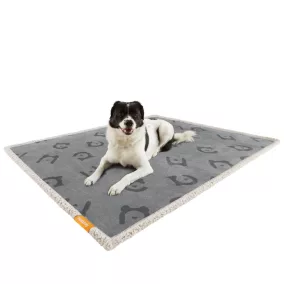   Feandrea vízálló kutyatakaró sherpa fleece anyagból kis és közepes kutyáknak, macskáknak 127 x 101 cm szürke