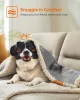 Feandrea vízálló kutyatakaró sherpa fleece anyagból kis és közepes kutyáknak, macskáknak 127 x 101 cm szürke