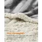   Feandrea Vízálló Kutya Takaró XXL Sherpa Fleece Anyagból Nagy és Extra Nagy Kutyáknak 203 x 152 cm Szürke