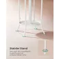   SONGMICS RCR011W01 szabadon álló fogas esernyőtartóval fém gyöngyfehér 175 cm