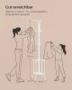SONGMICS Álló Fém Fogas Esernyőtartóval Gyöngyház Fehér 175 cm