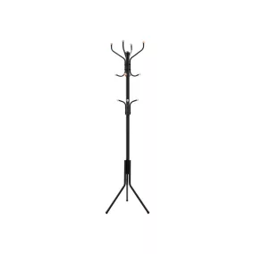 SONGMICS Elegáns Fém Ruhafogas Állvány Fekete 182 cm