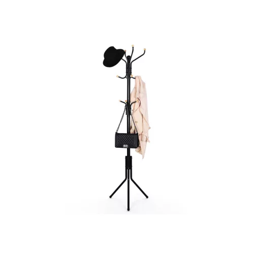 SONGMICS Elegáns Fém Ruhafogas Állvány Fekete 182 cm