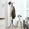 SONGMICS Elegáns Fém Ruhafogas Állvány Fekete 182 cm
