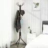 SONGMICS Elegáns Fém Ruhafogas Állvány Fekete 182 cm