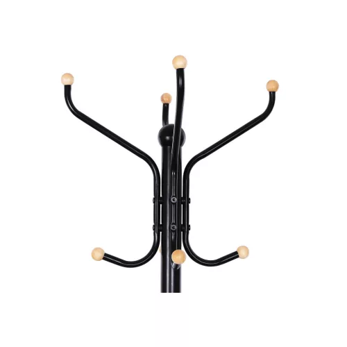 SONGMICS Elegáns Fém Ruhafogas Állvány Fekete 182 cm