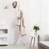 SONGMICS RCR19W álló fogas 182 cm fém krémfehér 12 akasztóval