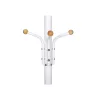 SONGMICS RCR19W álló fogas 182 cm fém krémfehér 12 akasztóval