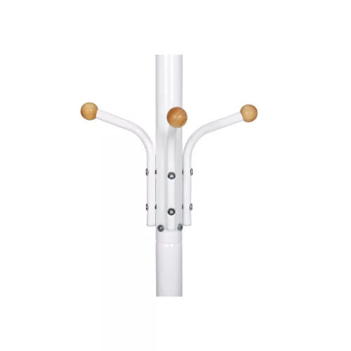 SONGMICS RCR19W álló fogas 182 cm fém krémfehér 12 akasztóval