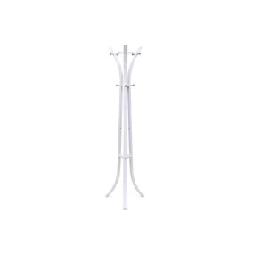   SONGMICS Modern Álló Ruhafogas 9 Akasztós Fém Fehér 176 cm