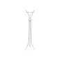   SONGMICS Modern Álló Ruhafogas 9 Akasztós Fém Fehér 176 cm