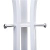 SONGMICS Modern Álló Ruhafogas 9 Akasztós Fém Fehér 176 cm