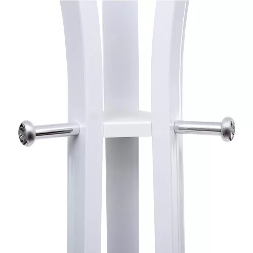 SONGMICS Modern Álló Ruhafogas 9 Akasztós Fém Fehér 176 cm
