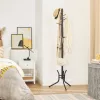 SONGMICS Modern Fém Ruhafogas 11 Fa Végű Akasztóval Fekete