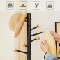   SONGMICS Modern Fém Ruhafogas 11 Fa Végű Akasztóval Fekete