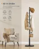 SONGMICS HOME kaktusz alakú álló fogas 8 kampóval acél és MDF tintafekete 175,3 cm