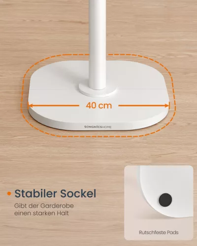 SONGMICS HOME Kaktusz Formájú Álló Fogas Felhőfehér 175 cm