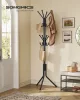SONGMICS fém álló fogas 175 cm 16 akasztóval tintafekete