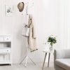 SONGMICS Elegáns Fém Ruhafogas Krémfehér 182 cm