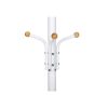 SONGMICS Elegáns Fém Ruhafogas Krémfehér 182 cm