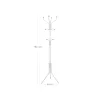 SONGMICS Elegáns Fém Ruhafogas Krémfehér 182 cm