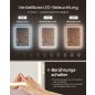 VASAGLE Modern LED Fésülködőasztal Állítható Világítással Felhőfehér