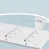 VASAGLE Kailyn RDT137W01 fésülködőasztal LED világítással és tükörrel felhőfehér