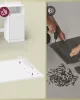 VASAGLE Kailyn RDT142WB02 fésülködőasztal LED tükörrel és beépített töltőállomással felhőfehér