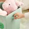 SONGMICS Óceán Témájú Tárolódoboz Szett Gyerekeknek Fogantyúval, Kék-Zöld-Rózsaszín