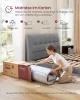 VASAGLE RMZ224QZ02 zsebrugós matrac gél memory foam réteggel 140 x 200 x 25 cm közepes keménység H3 7 zónás kék
