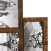 SONGMICS Rusztikus Fa Kollázs Képkeret 10 db 10x15 cm-es Fotóhoz