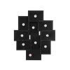 SONGMICS Modern Képkollázs Keret 10 db 10x15 cm-es Fotóhoz Fekete