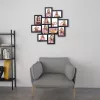 SONGMICS Fekete Képkollázs Keret 12 db 10x15 cm-es Fotóhoz