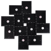 SONGMICS Fekete Képkollázs Keret 12 db 10x15 cm-es Fotóhoz