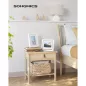   SONGMICS Forgatható Dupla Képkeret Szett Fehér MDF 13x18 cm