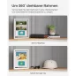   SONGMICS 360° Forgatható Fehér Képkeret Szett MDF Üveglapokkal