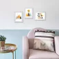   SONGMICS Elegáns Fehér Képkeret Szett 13x18 cm MDF Üvegfedéllel