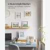 SONGMICS Lebegő Képkeret Szett Fehér MDF 3 db-os