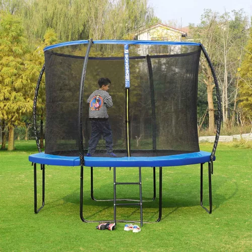 SONGMICS Prémium Trambulin Védőszegély, UV-álló PVC Rugótakaró, 183 cm, Kék