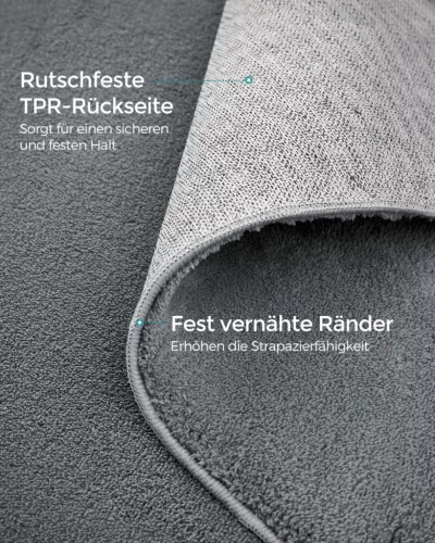 SONGMICS Modern Galambszürke Csúszásmentes Szőnyeg 120 x 170 cm