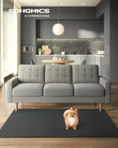 SONGMICS Modern Antracit Szőnyeg Csúszásmentes Poliészter 120 x 170 cm
