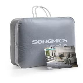   SONGMICS Szőnyeg 120 x 170 cm Csúszásmentes Poliészter Galamb Szürke
