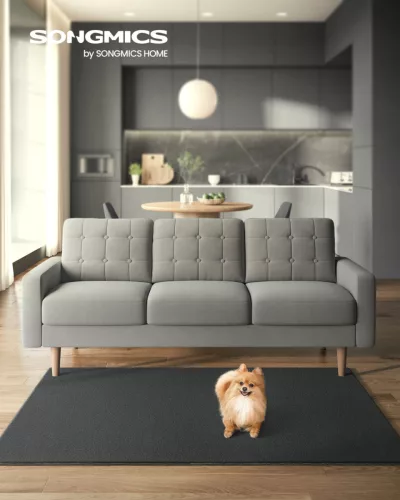 SONGMICS szőnyeg 120 x 170 cm csúszásmentes poliészter antracitszürke