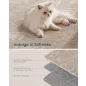   SONGMICS HOME szőnyeg 120 x 170 cm boho stílusú cappuccino bézs csúszásmentes mosható