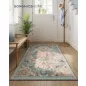   SONGMICS HOME Vintage Stílusú Türkiz Szőnyeg Csúszásmentes Alappal