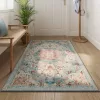 SONGMICS HOME Vintage Stílusú Türkiz Szőnyeg Csúszásmentes Alappal